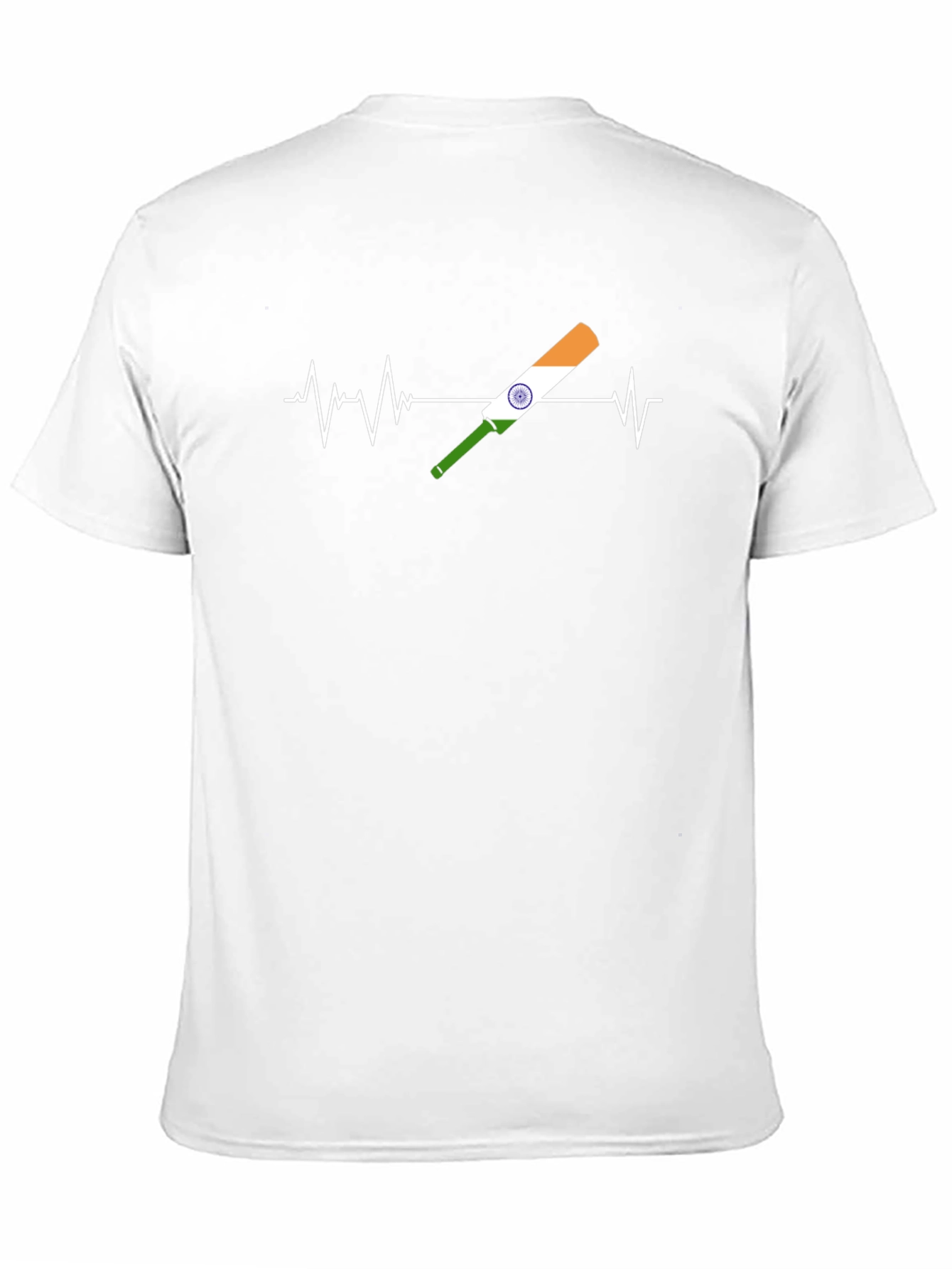 Cricket Heartbeat Tee - India Fan T-Shirt