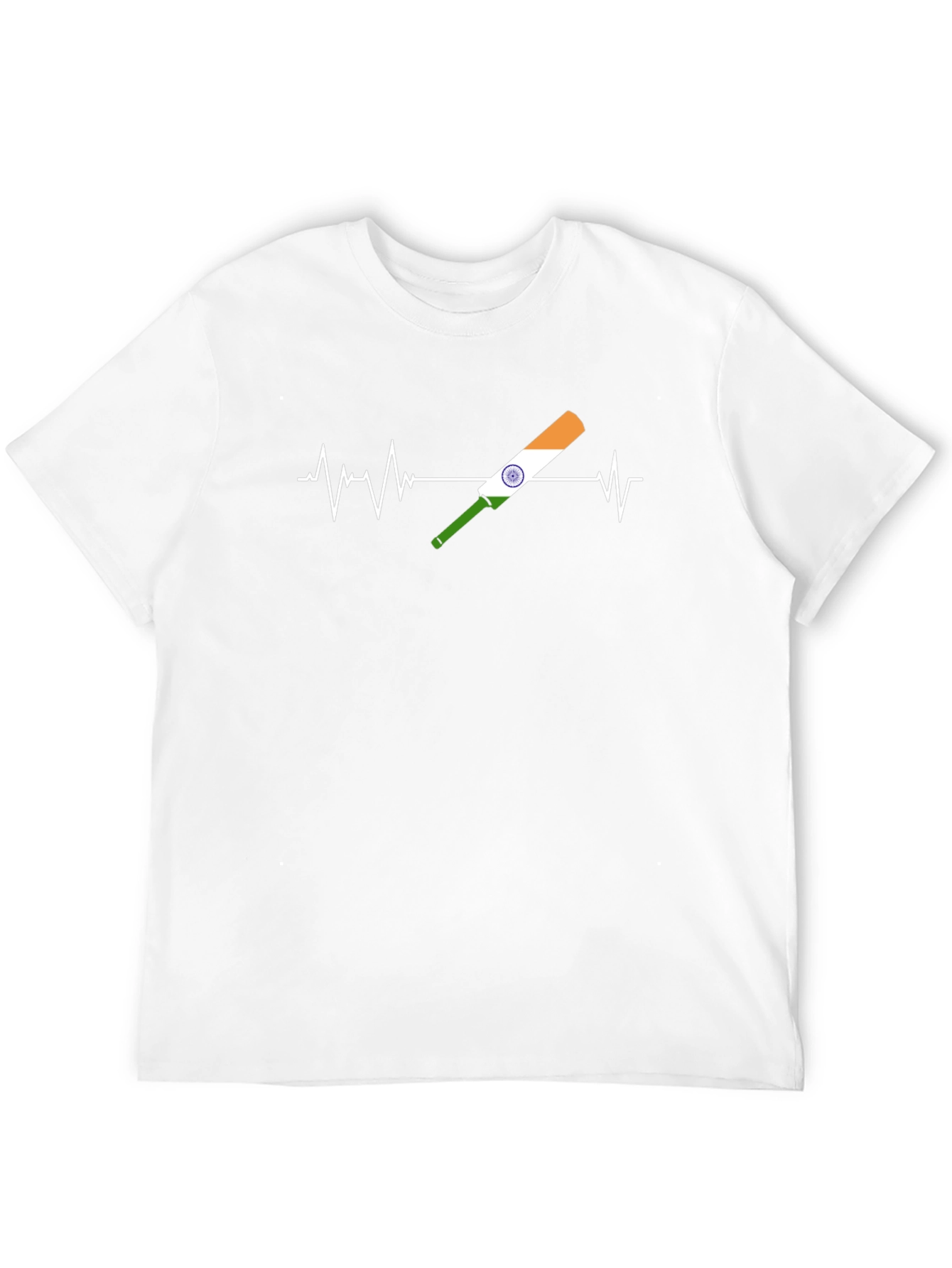 Cricket Heartbeat Tee - India Fan T-Shirt