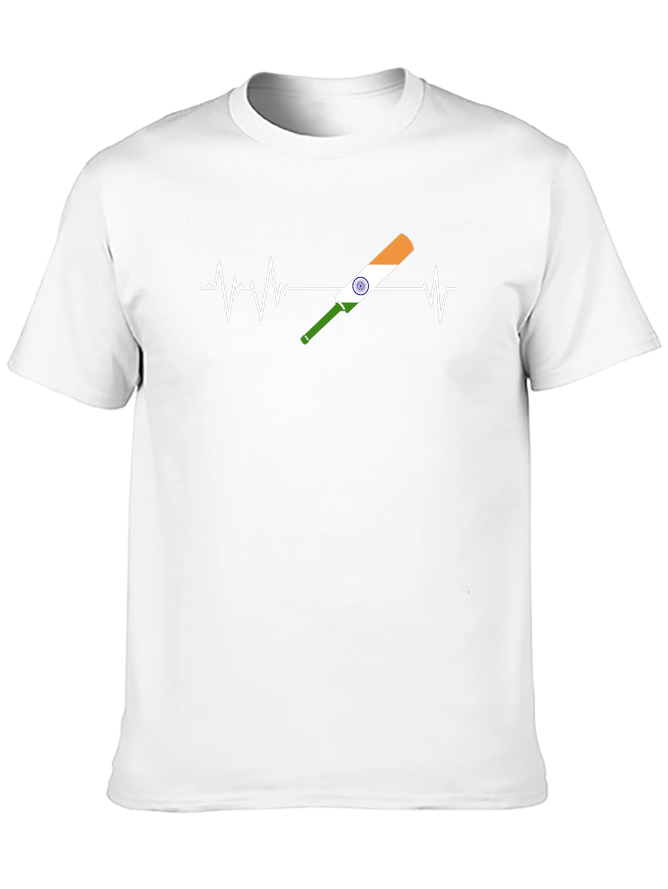 Cricket Heartbeat Tee - India Fan T-Shirt