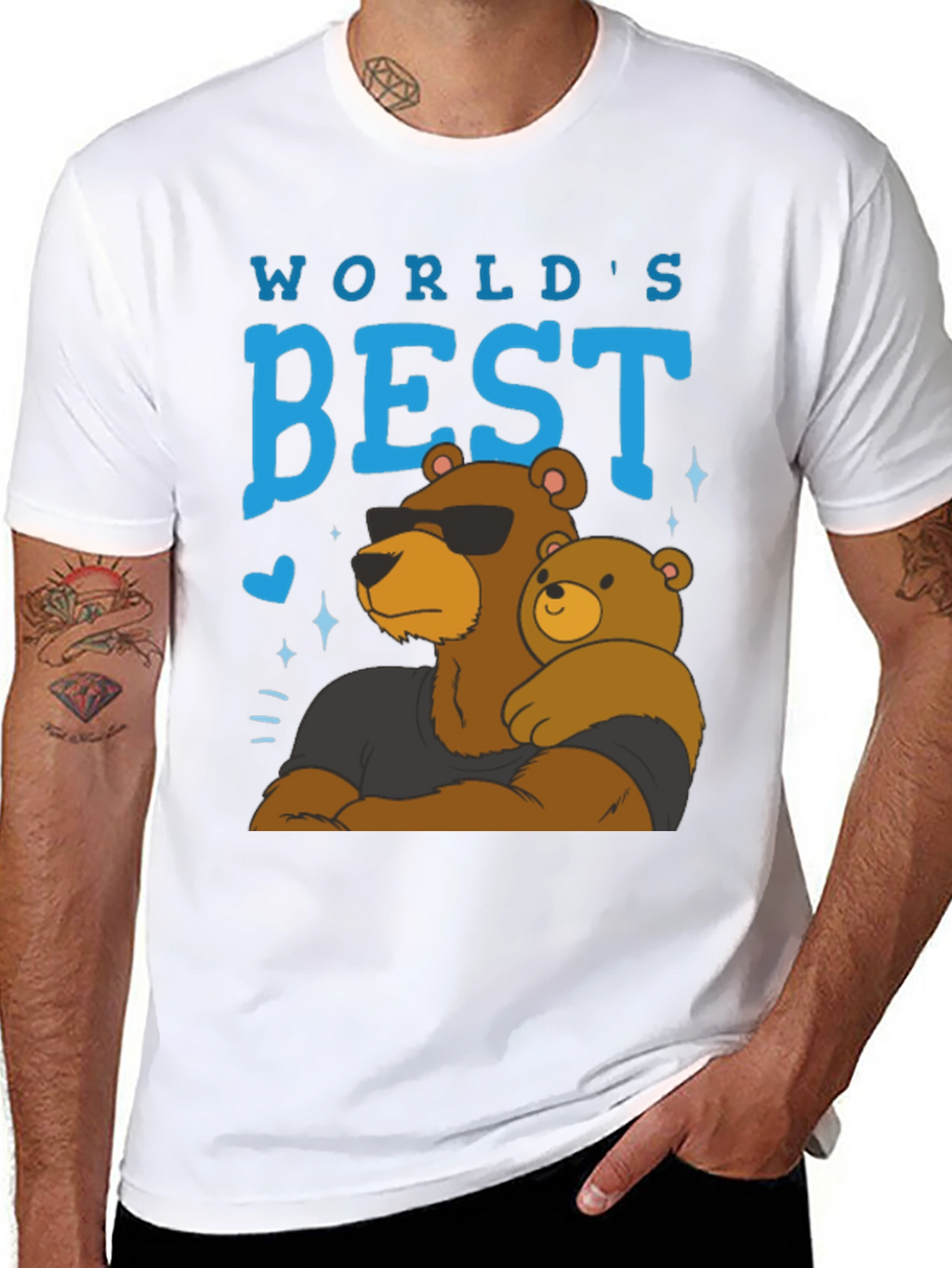 Worlds Best Dad Bear T-Shirt