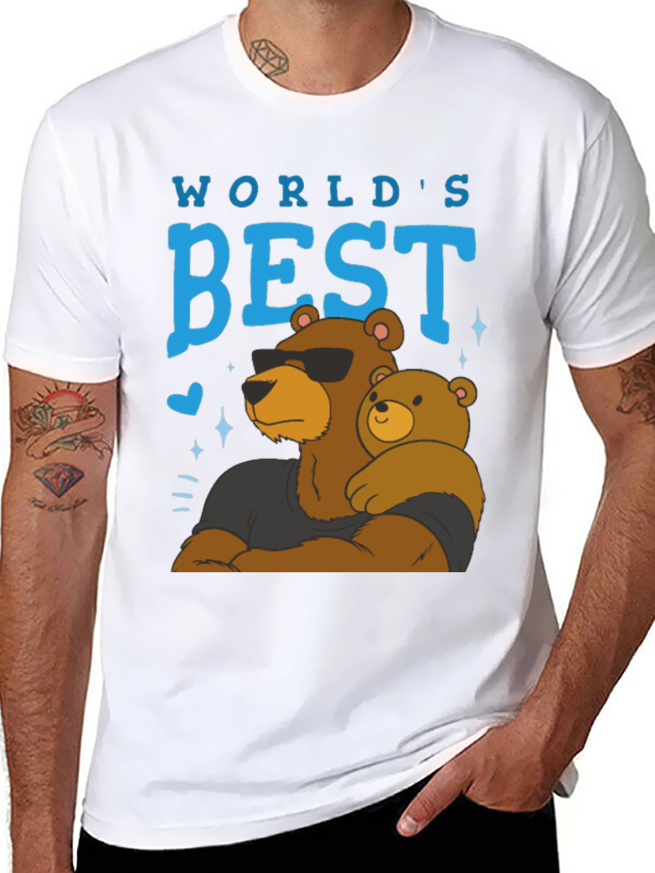 Worlds Best Dad Bear T-Shirt
