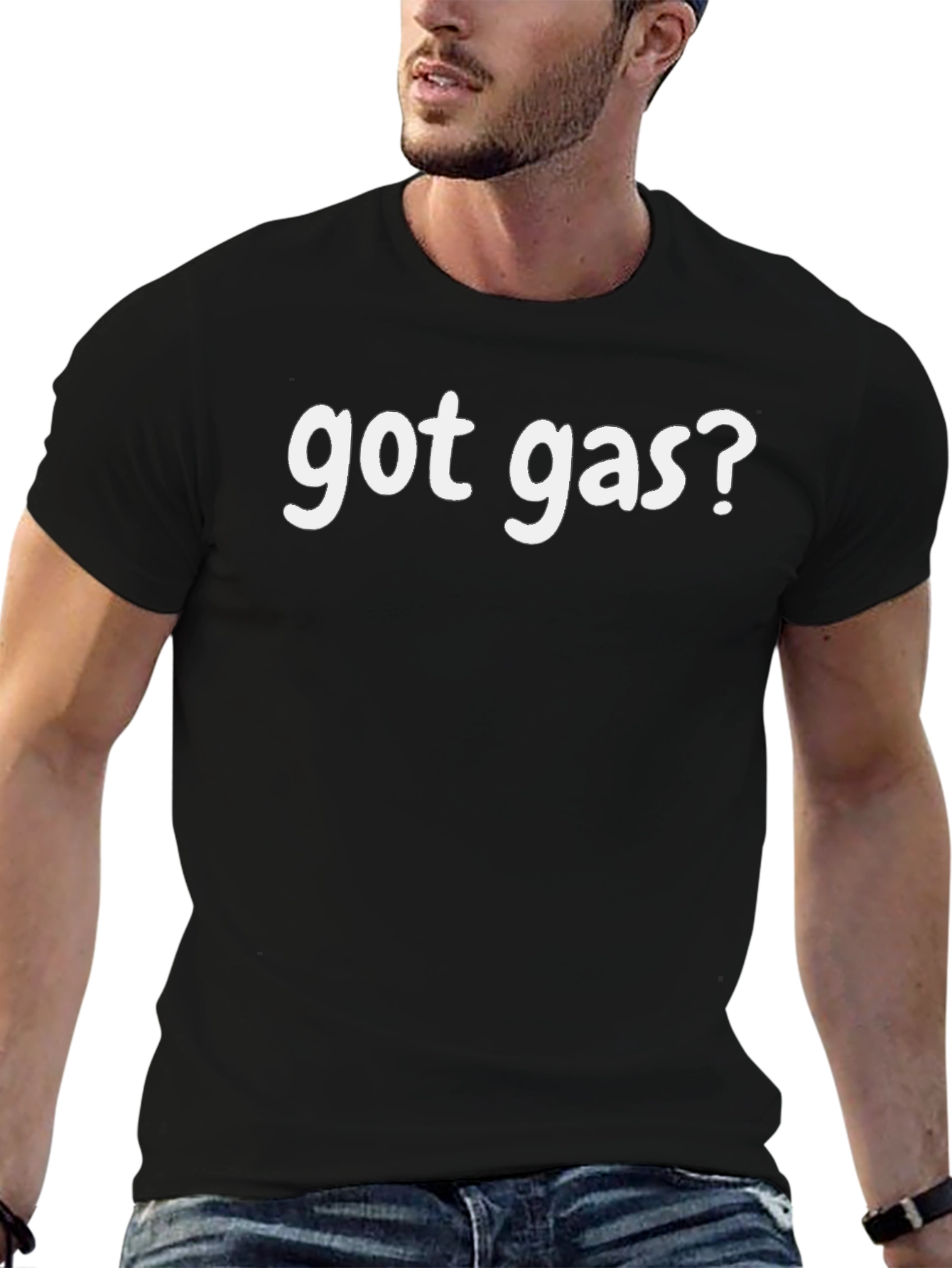 Got Gas? Funny Graphic Tee - Black Cotton T-Shirt