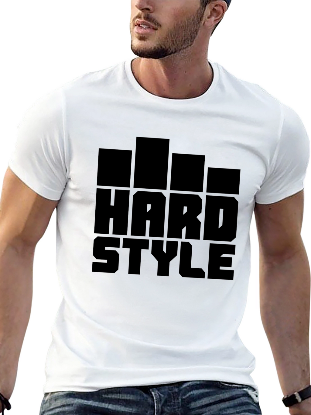 Hardstyle Music Fan Black Graphic Tee