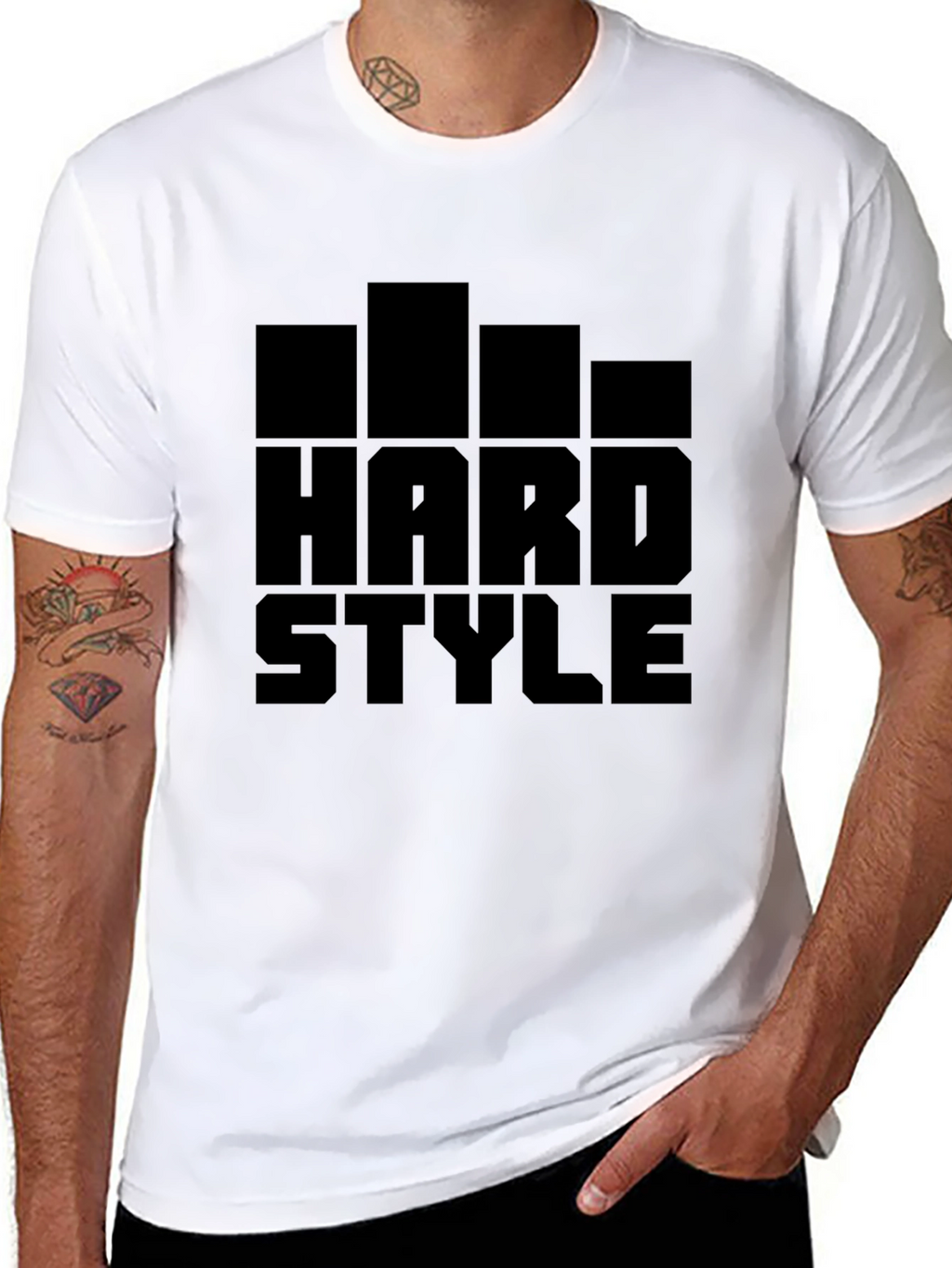 Hardstyle Music Fan Black Graphic Tee