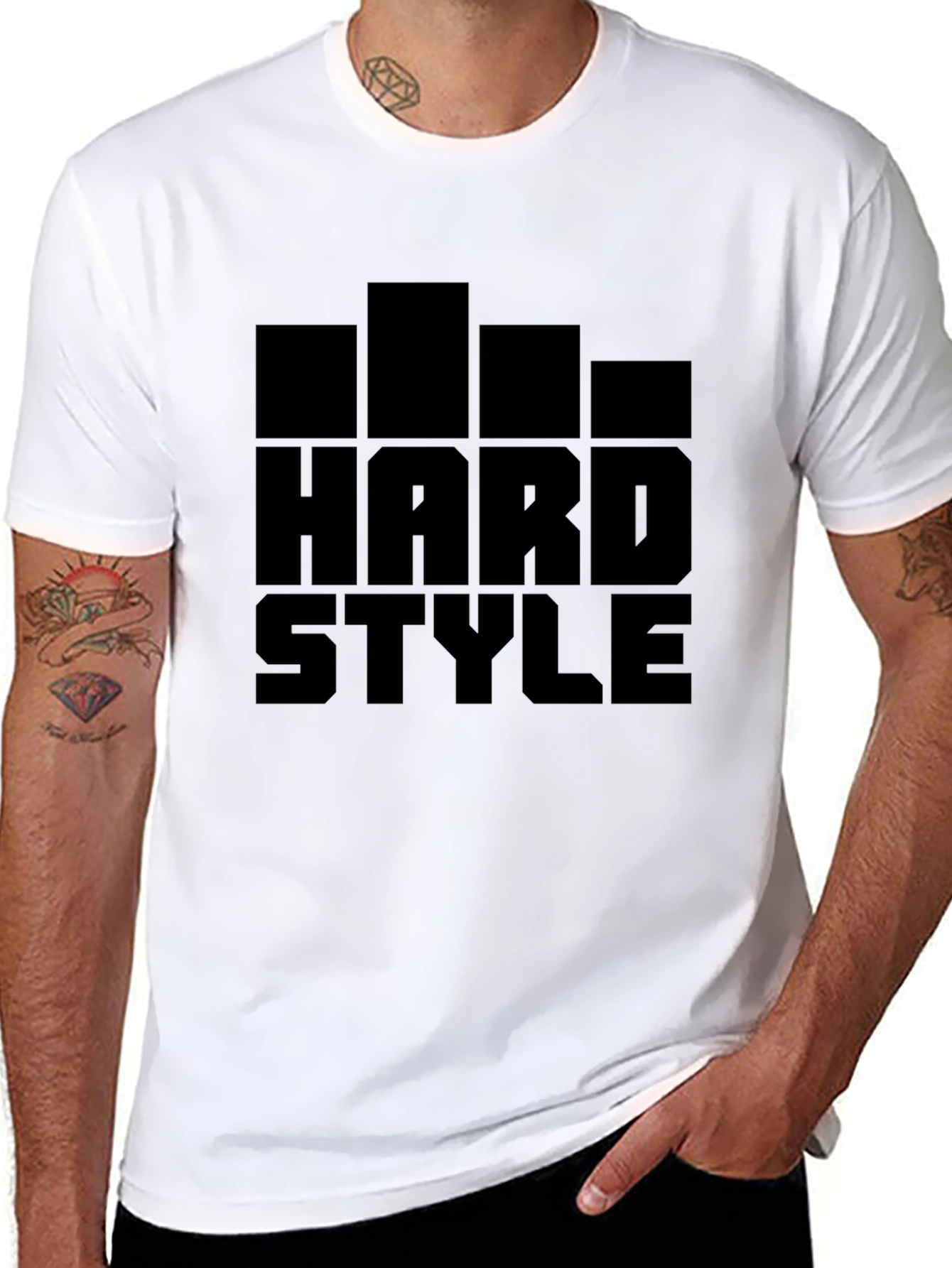 Hardstyle Music Fan Black Graphic Tee