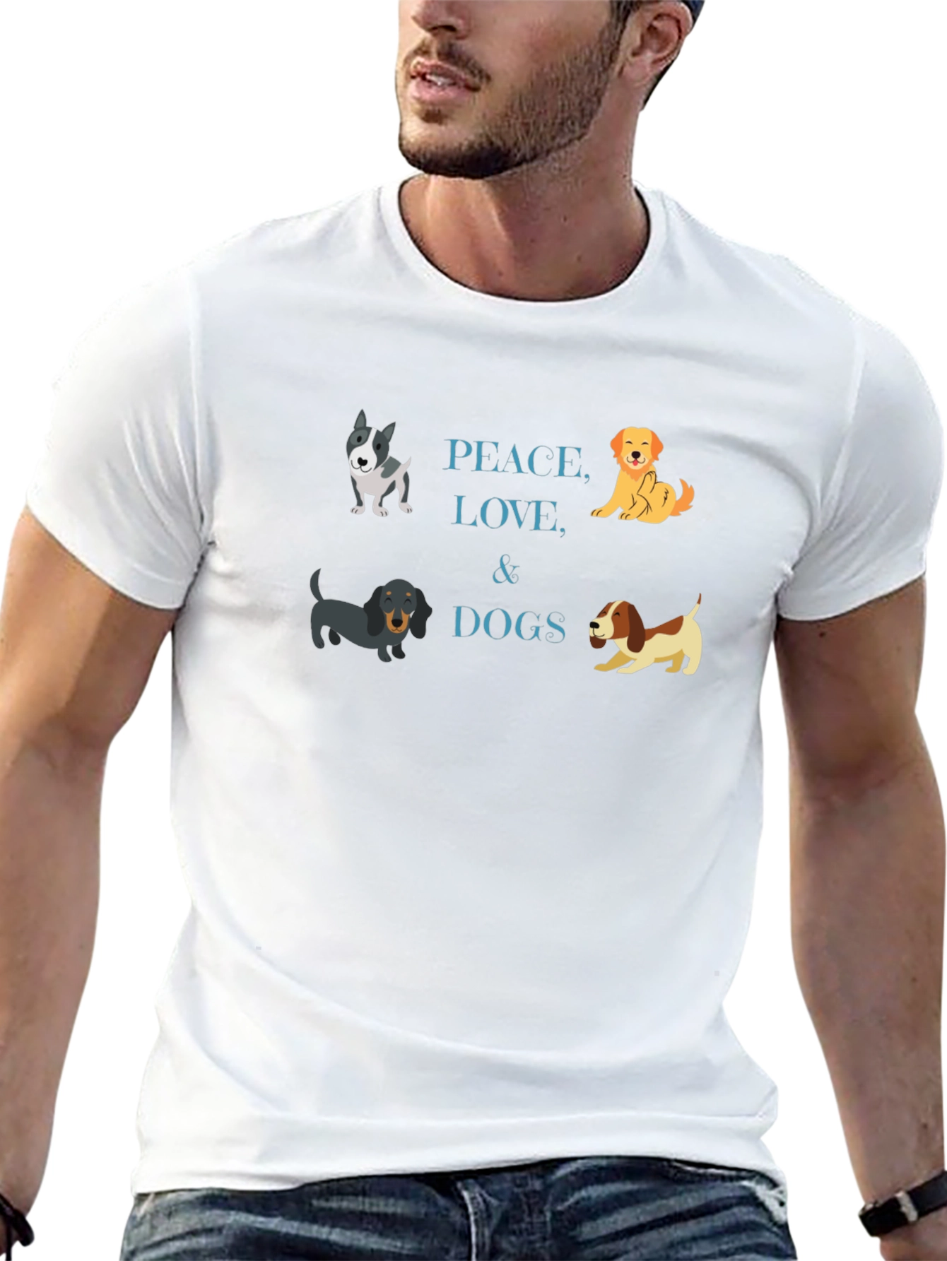 Peace Love & Dogs T-Shirt