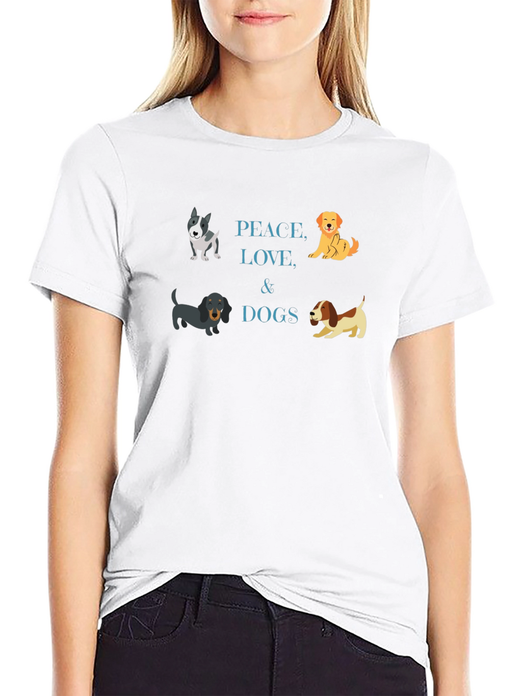 Peace Love & Dogs T-Shirt