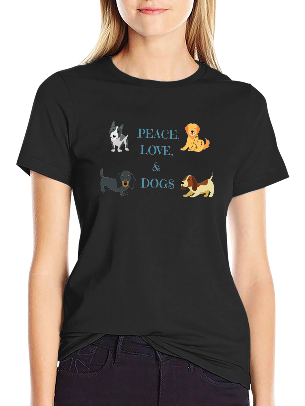 Peace Love & Dogs T-Shirt