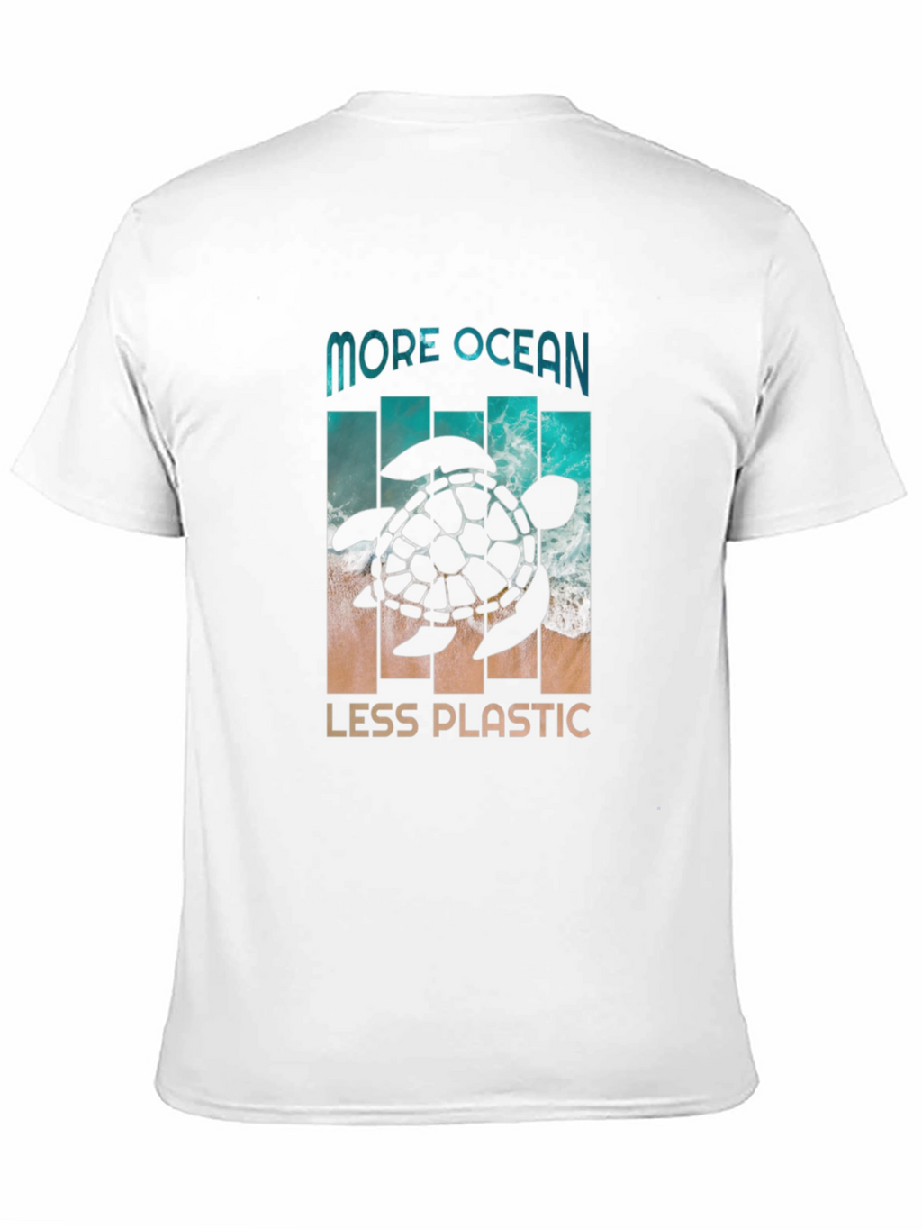 More Ocean Less Plastic Turtle Graphic Tee