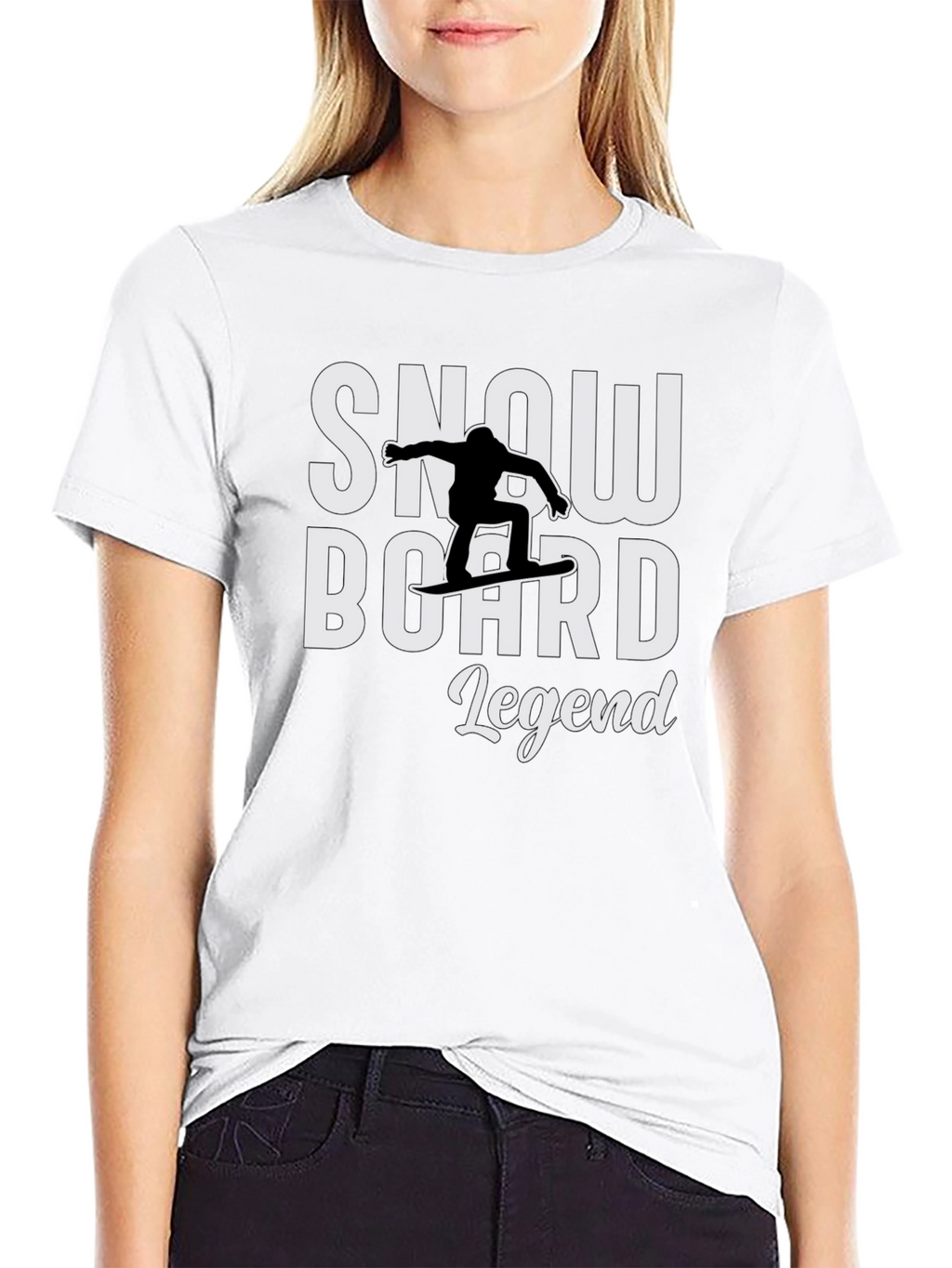 Snowboard Legend T-Shirt - Black Graphic Tee
