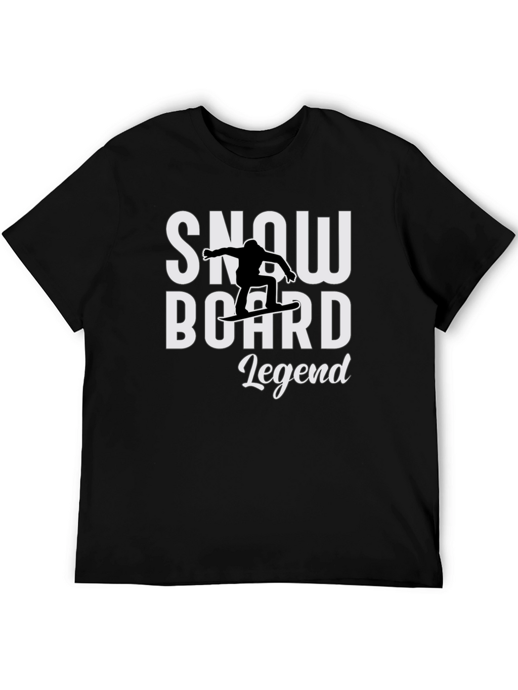 Snowboard Legend T-Shirt - Black Graphic Tee