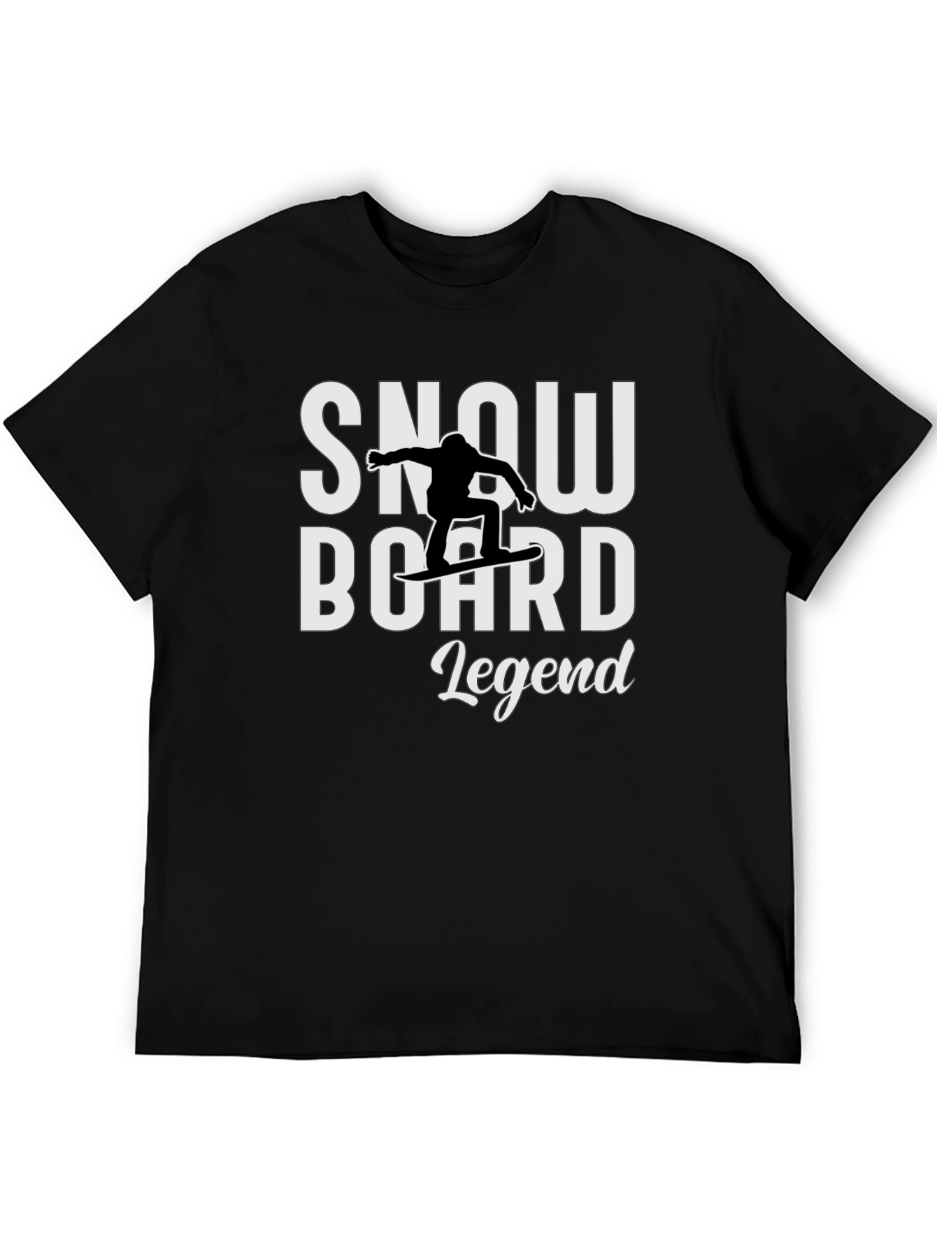 Snowboard Legend T-Shirt - Black Graphic Tee
