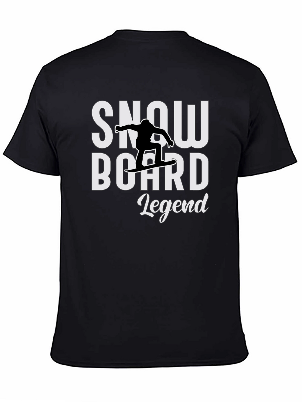 Snowboard Legend T-Shirt - Black Graphic Tee