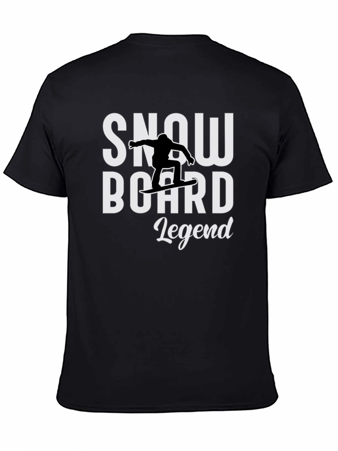 Snowboard Legend T-Shirt - Black Graphic Tee