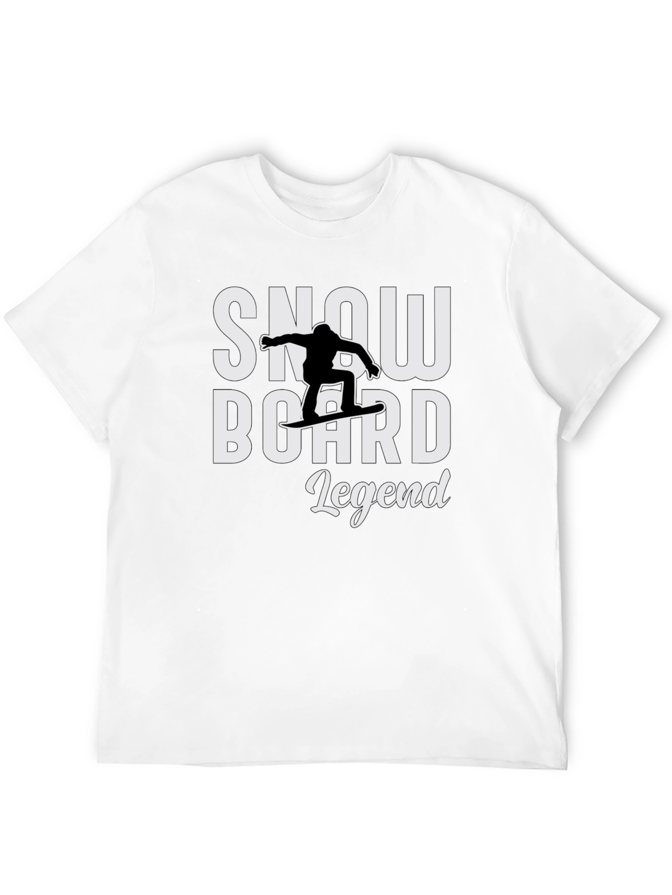 Snowboard Legend T-Shirt - Black Graphic Tee