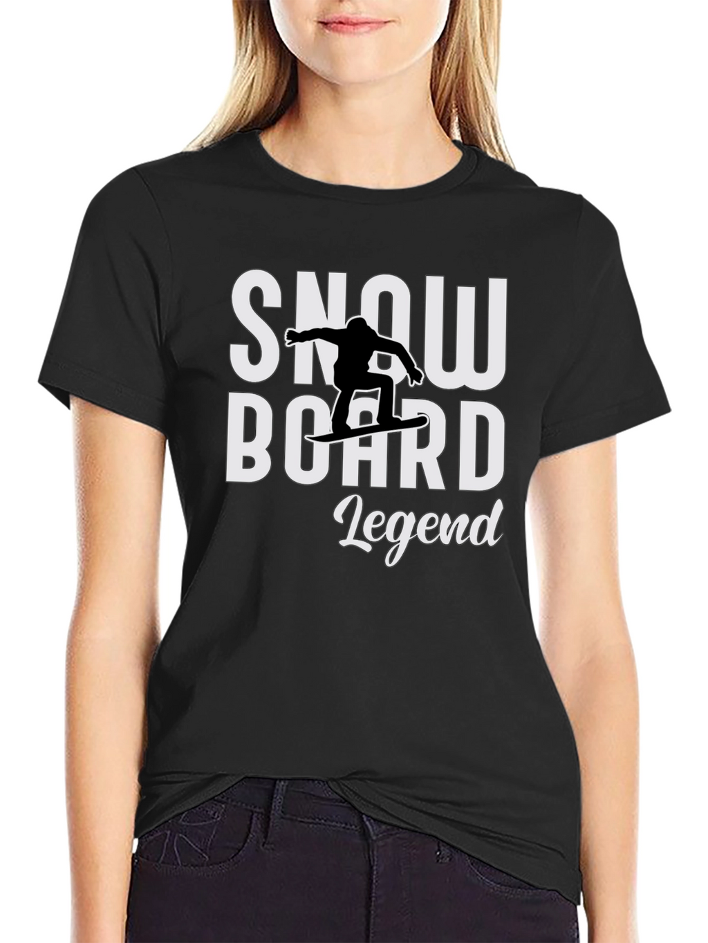 Snowboard Legend T-Shirt - Black Graphic Tee