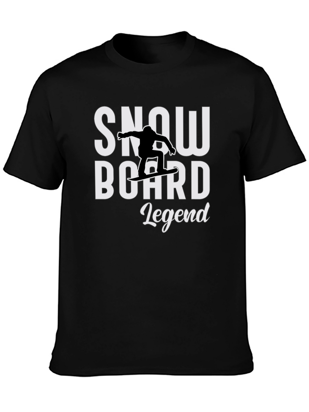Snowboard Legend T-Shirt - Black Graphic Tee