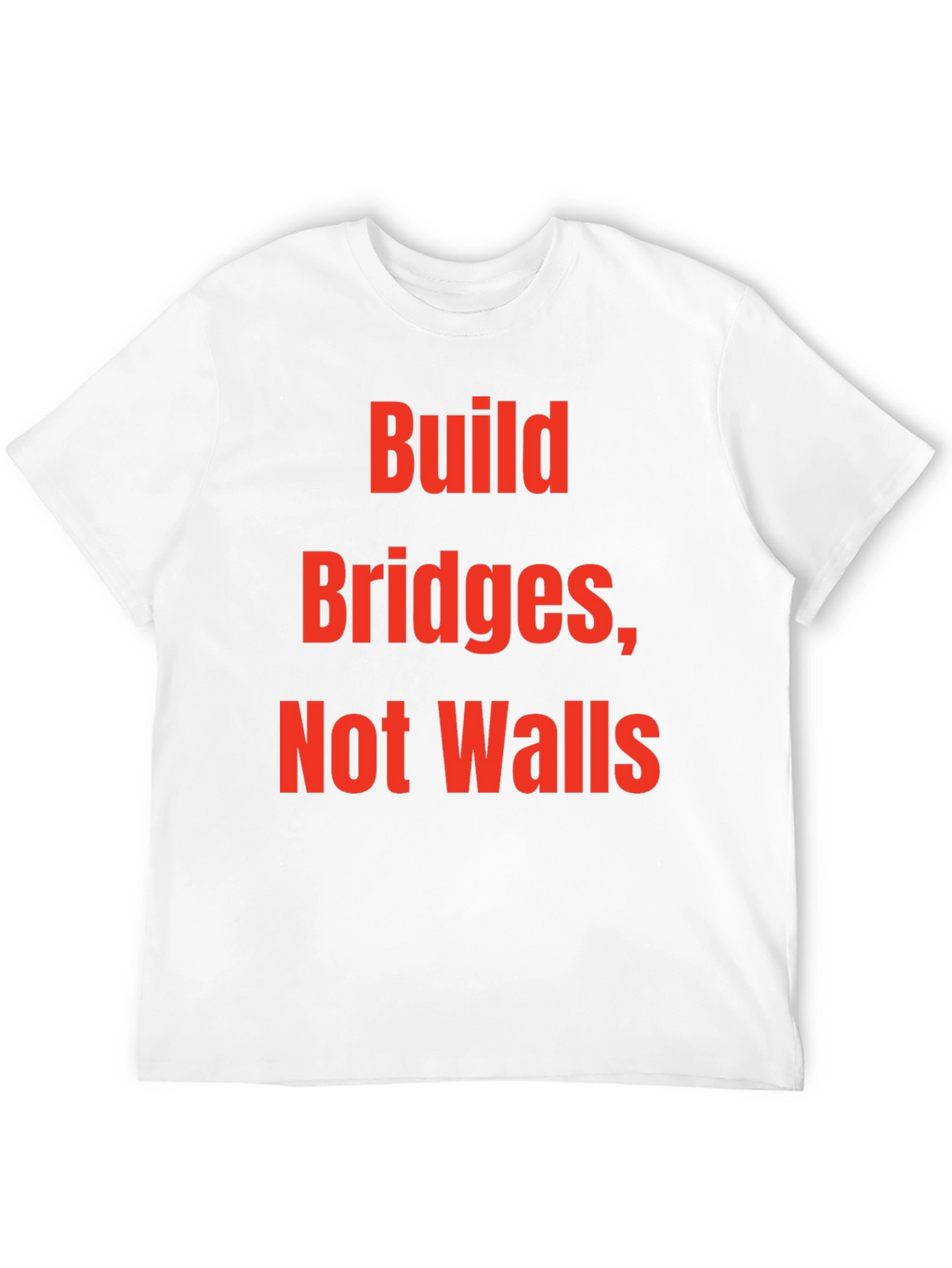 Build Bridges Not Walls Graphic Tee - Black