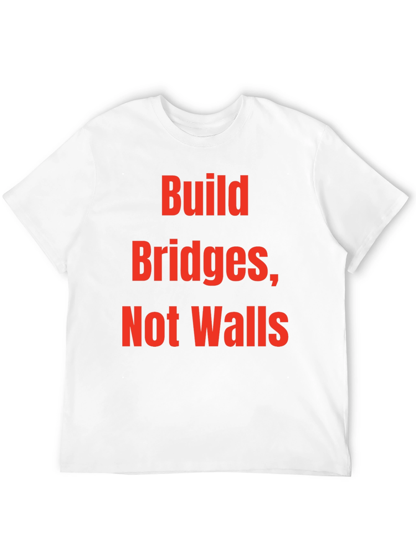 Build Bridges Not Walls Graphic Tee - Black