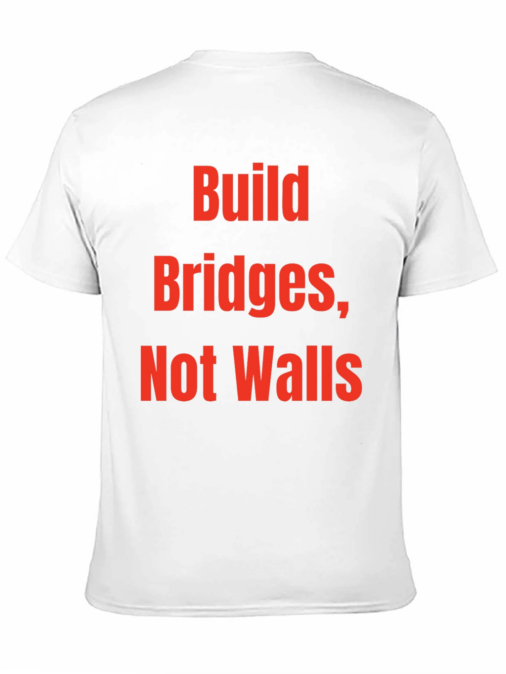Build Bridges Not Walls Graphic Tee - Black