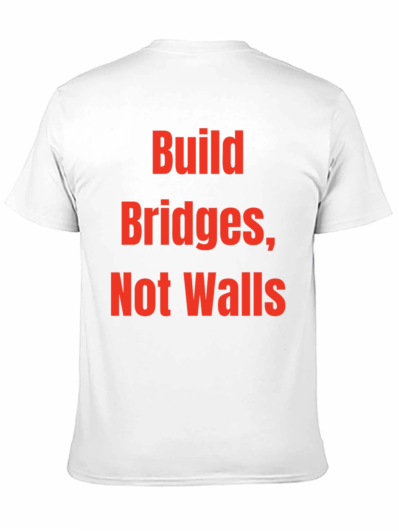 Build Bridges Not Walls Graphic Tee - Black