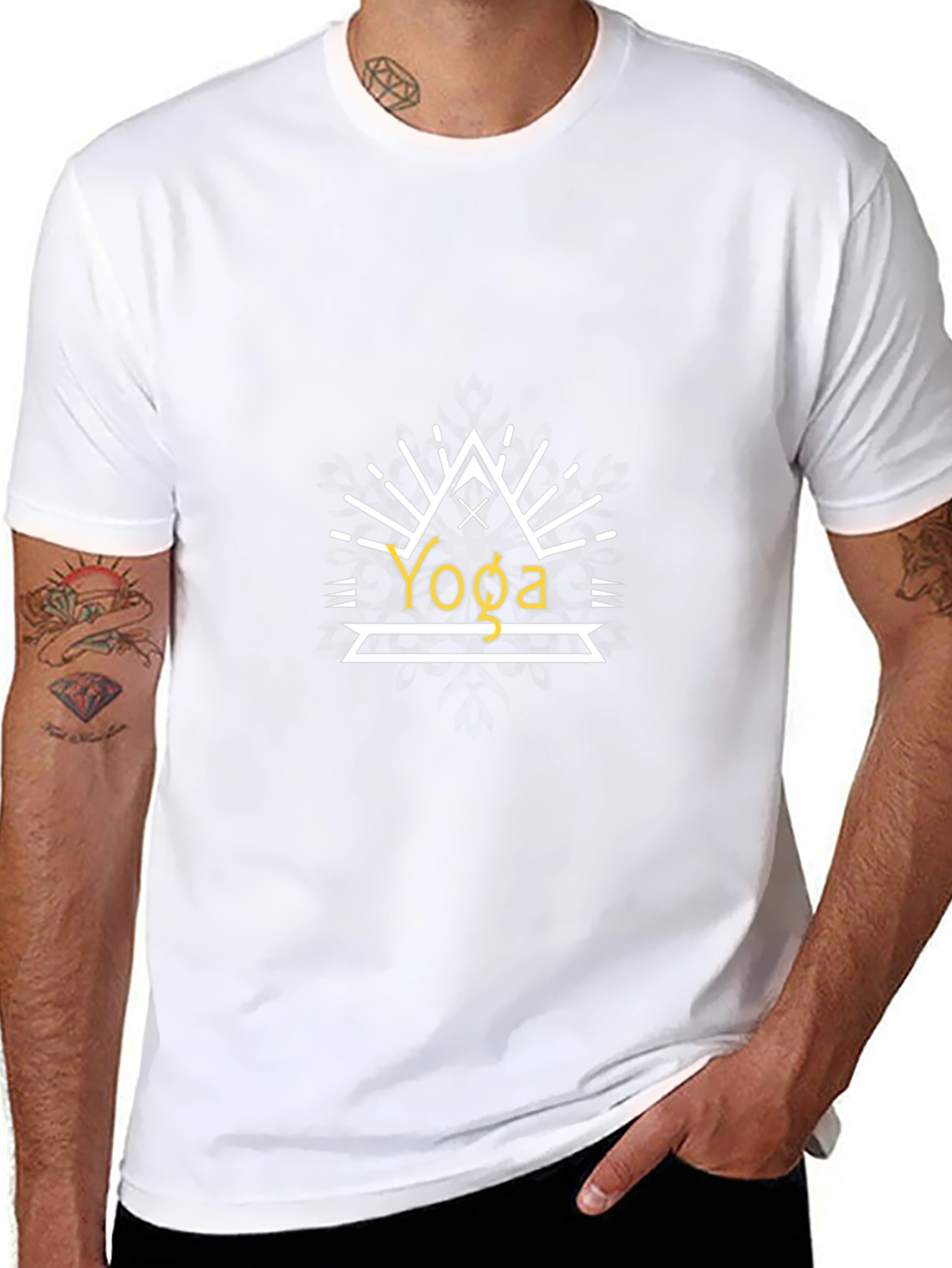 Yoga Graphic Black T-Shirt