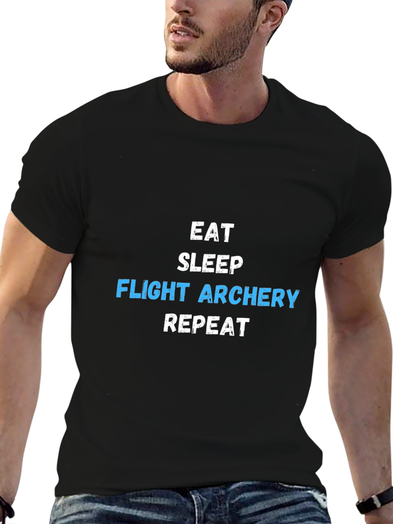 Eat Sleep Flight Archery Repeat Graphic Tee