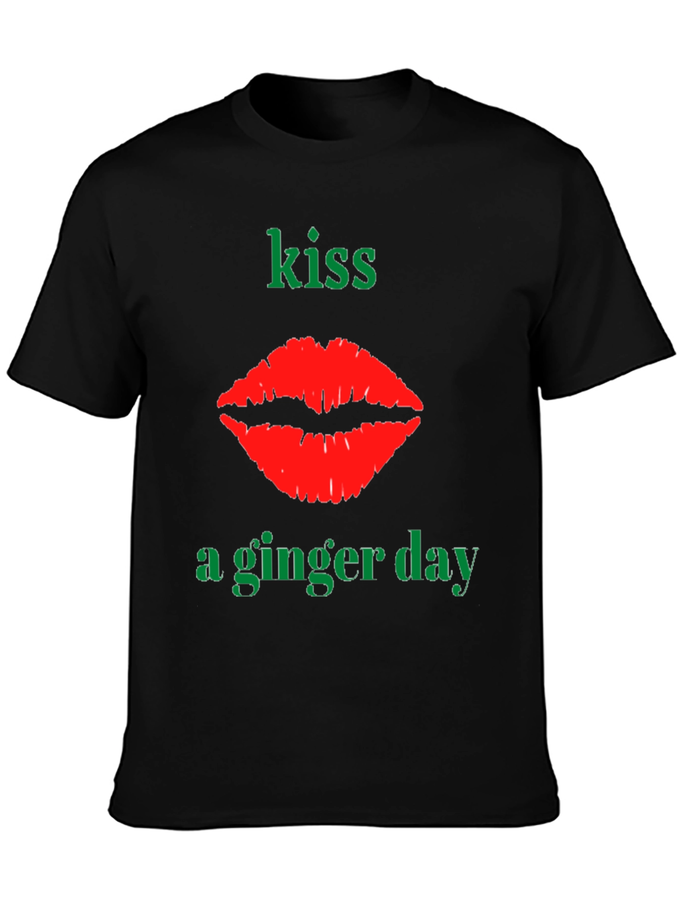 Kiss A Ginger Day T-Shirt - Novelty Graphic Tee