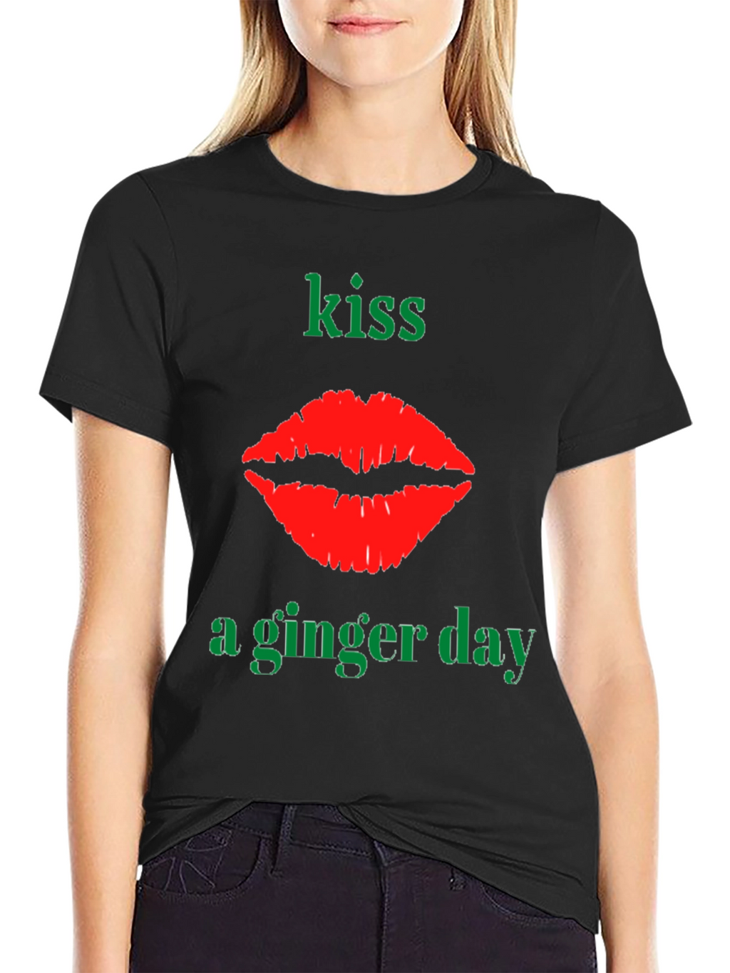 Kiss A Ginger Day T-Shirt - Novelty Graphic Tee