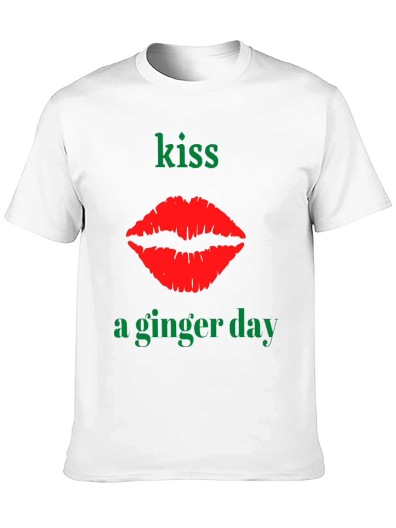 Kiss A Ginger Day T-Shirt - Novelty Graphic Tee