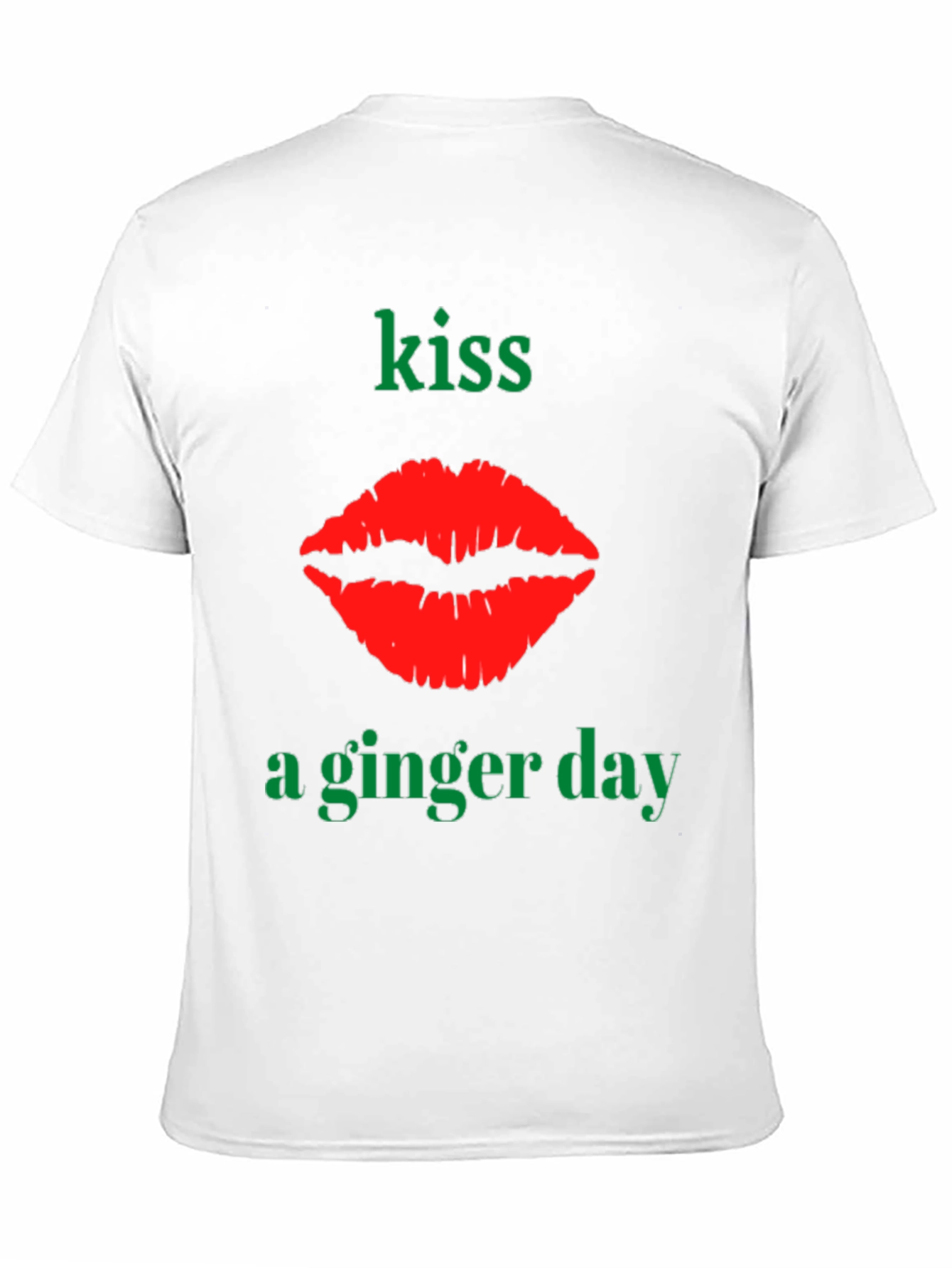 Kiss A Ginger Day T-Shirt - Novelty Graphic Tee