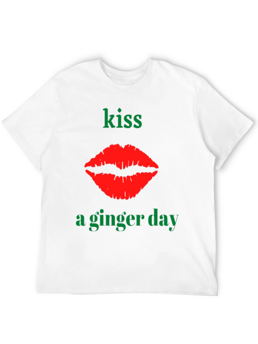 Kiss A Ginger Day T-Shirt - Novelty Graphic Tee