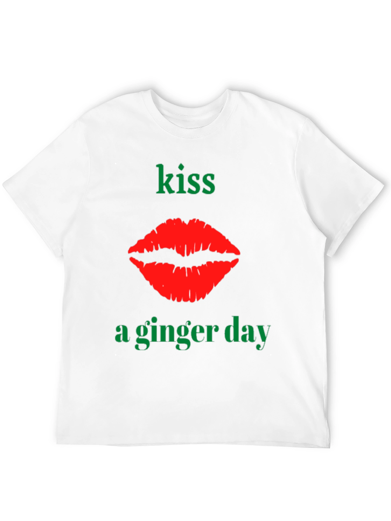 Kiss A Ginger Day T-Shirt - Novelty Graphic Tee
