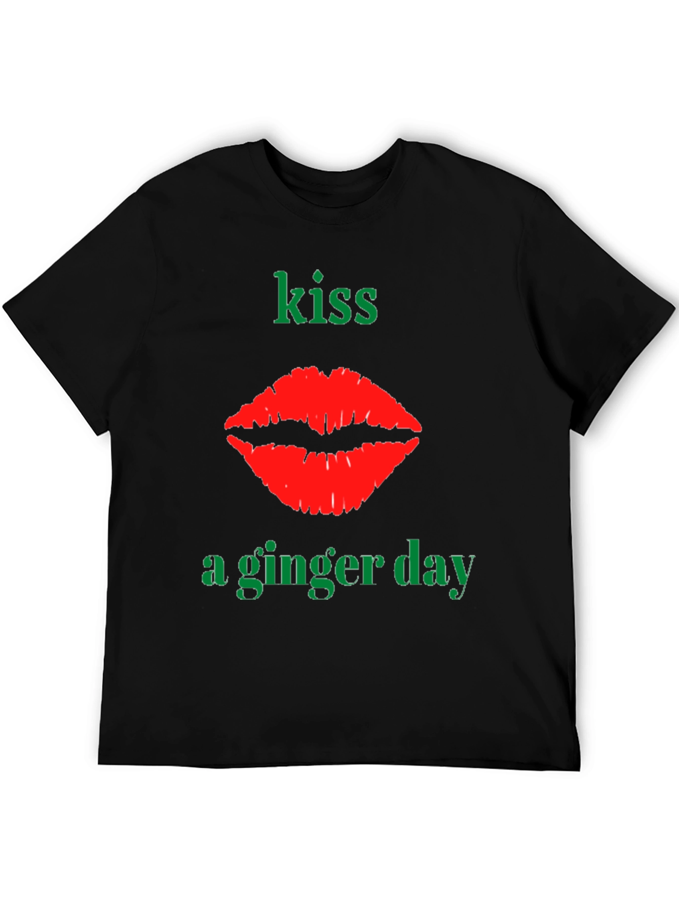 Kiss A Ginger Day T-Shirt - Novelty Graphic Tee