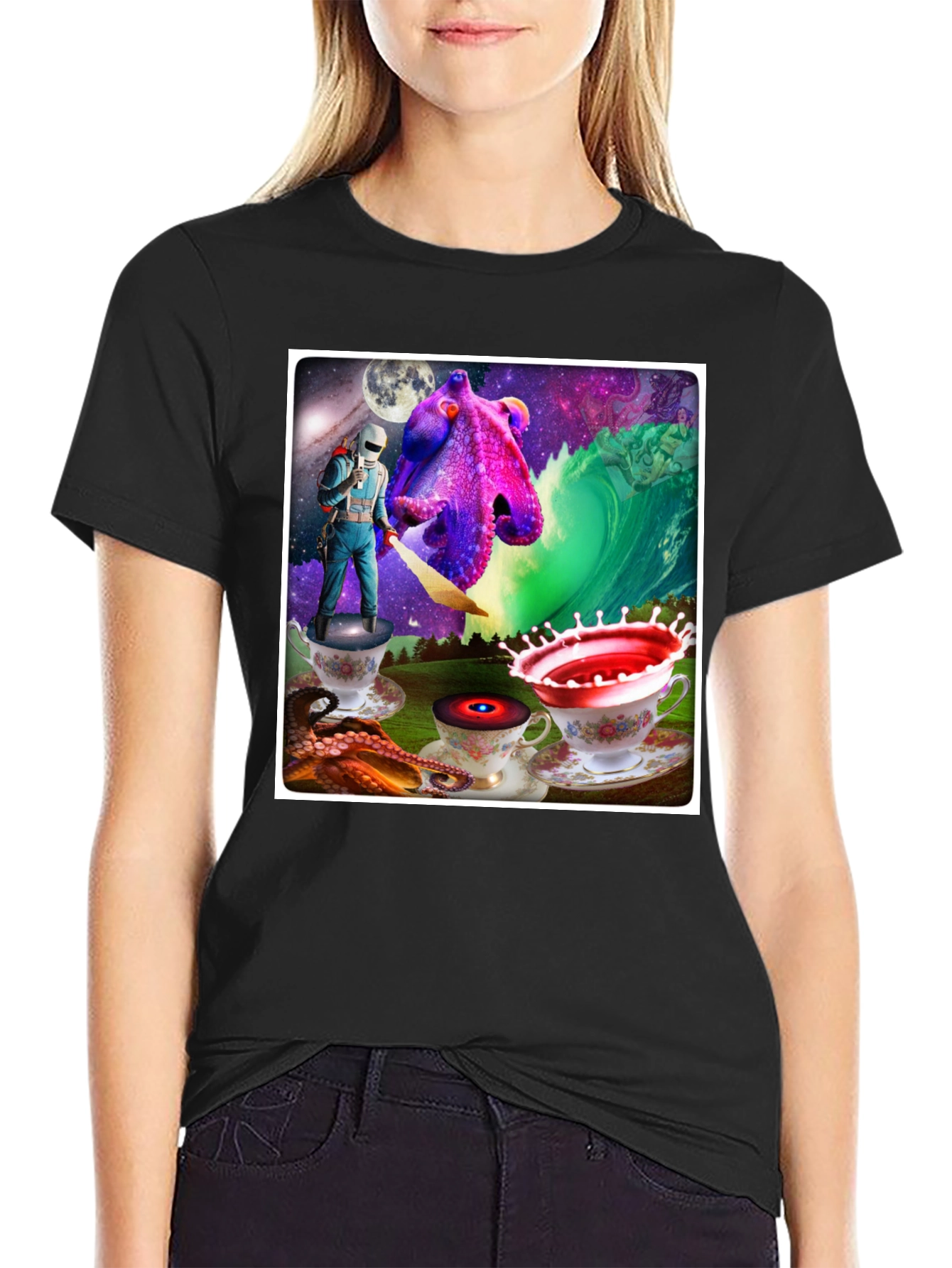 Surreal Space Octopus T-Shirt