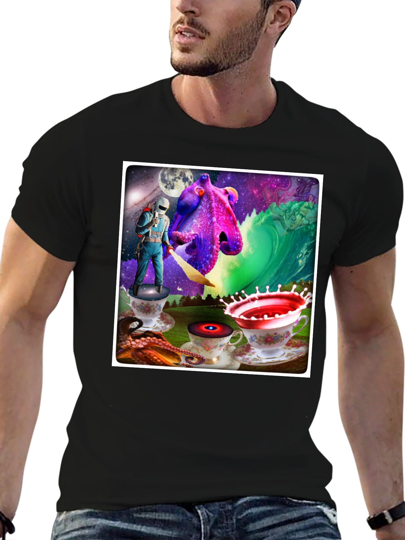 Surreal Space Octopus T-Shirt