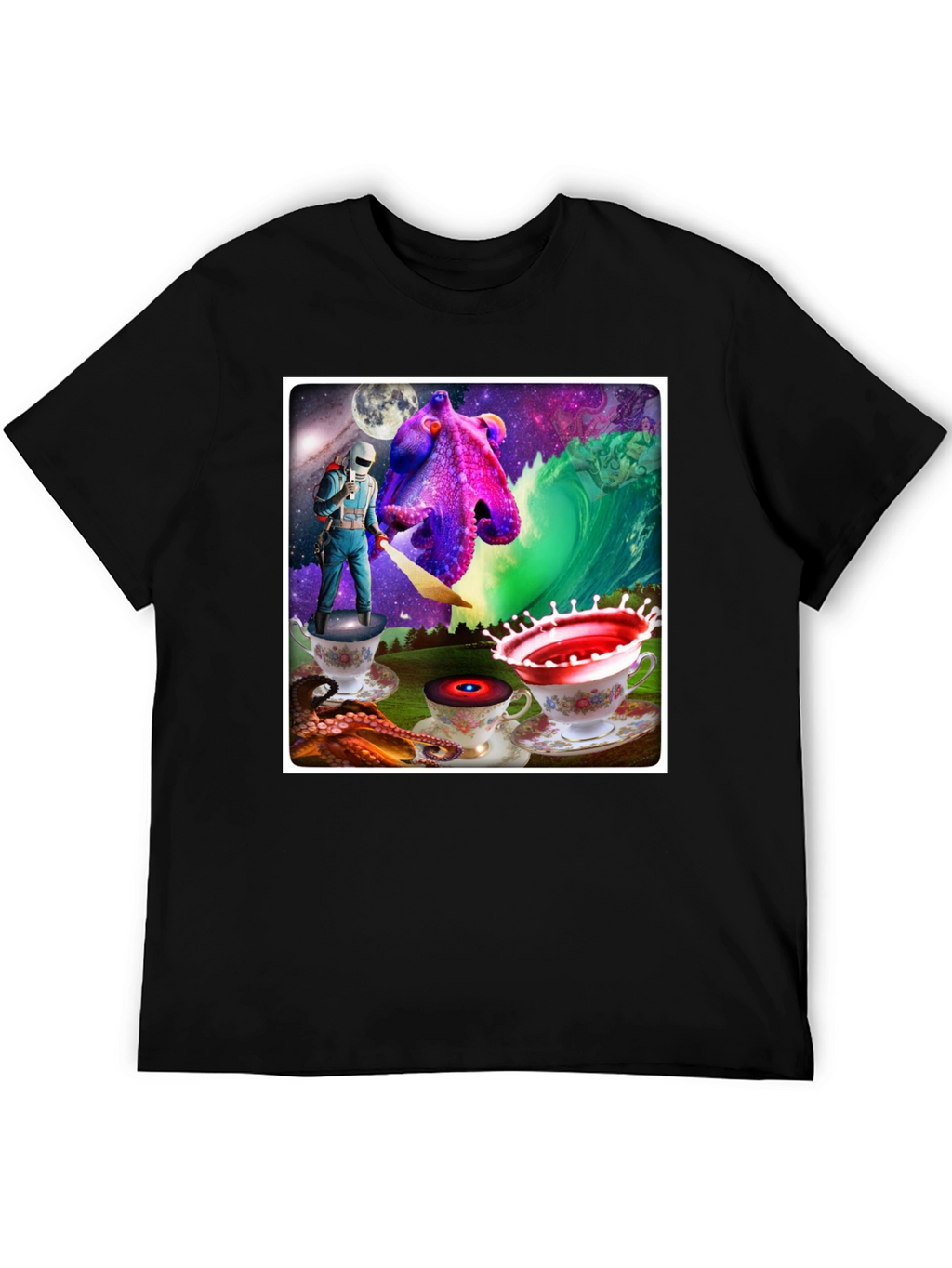 Surreal Space Octopus T-Shirt