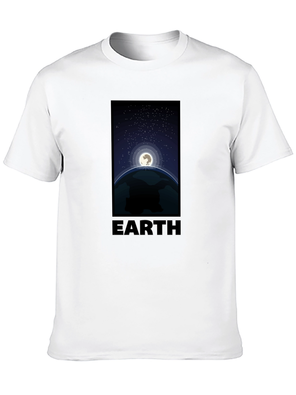 Earth Graphic T-Shirt - Night Sky Design