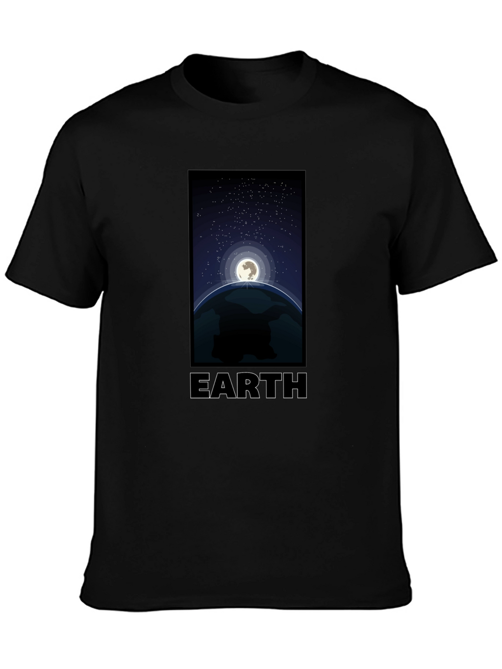 Earth Graphic T-Shirt - Night Sky Design