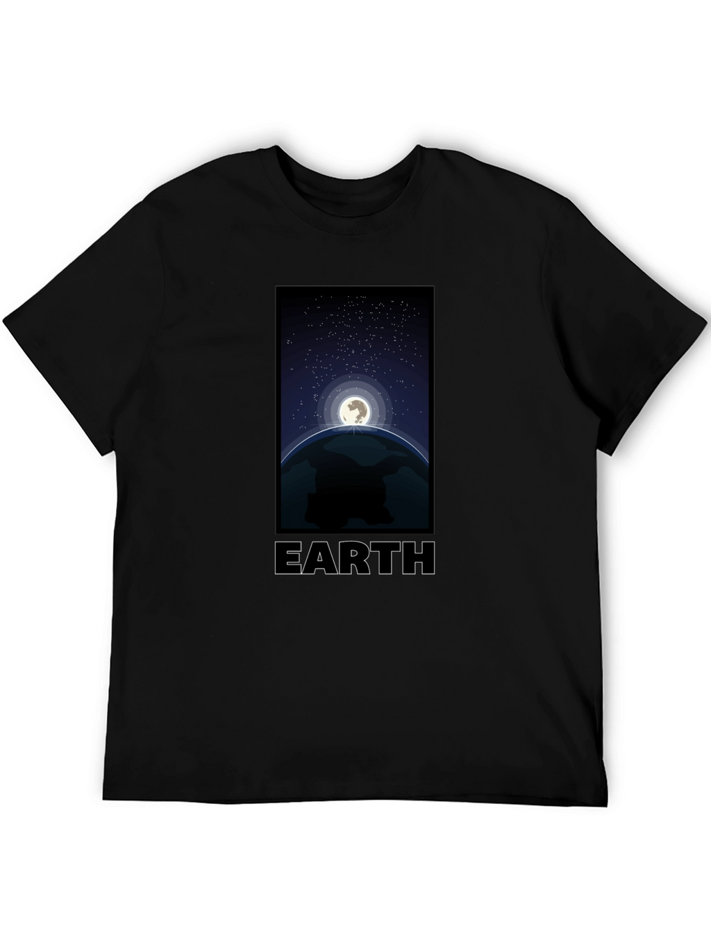 Earth Graphic T-Shirt - Night Sky Design
