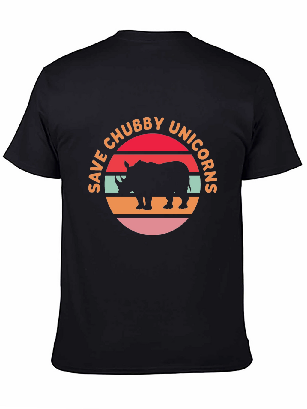Save Chubby Unicorns Retro Graphic T-Shirt