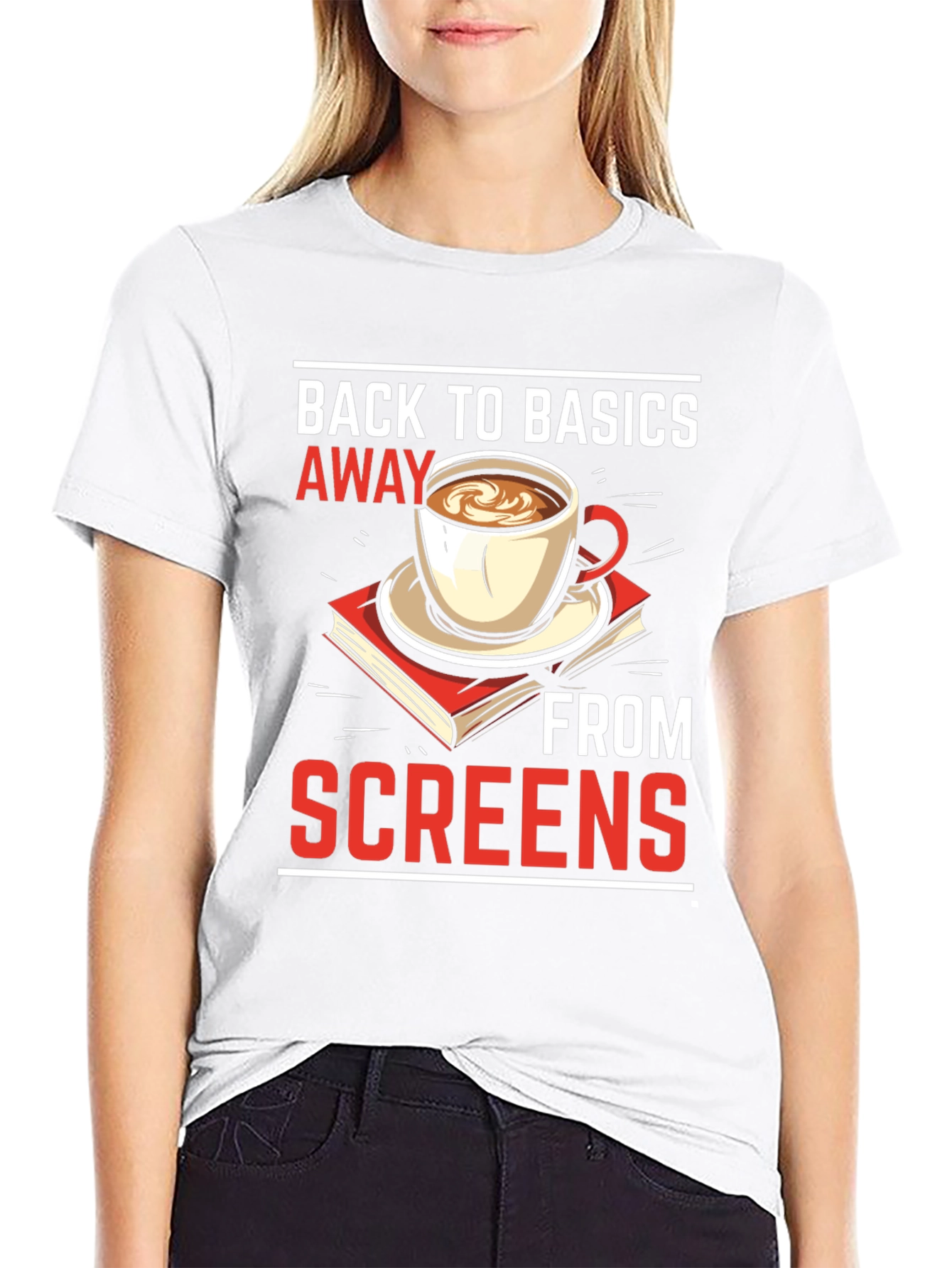 Back to Basics Away From Screens T-Shirt