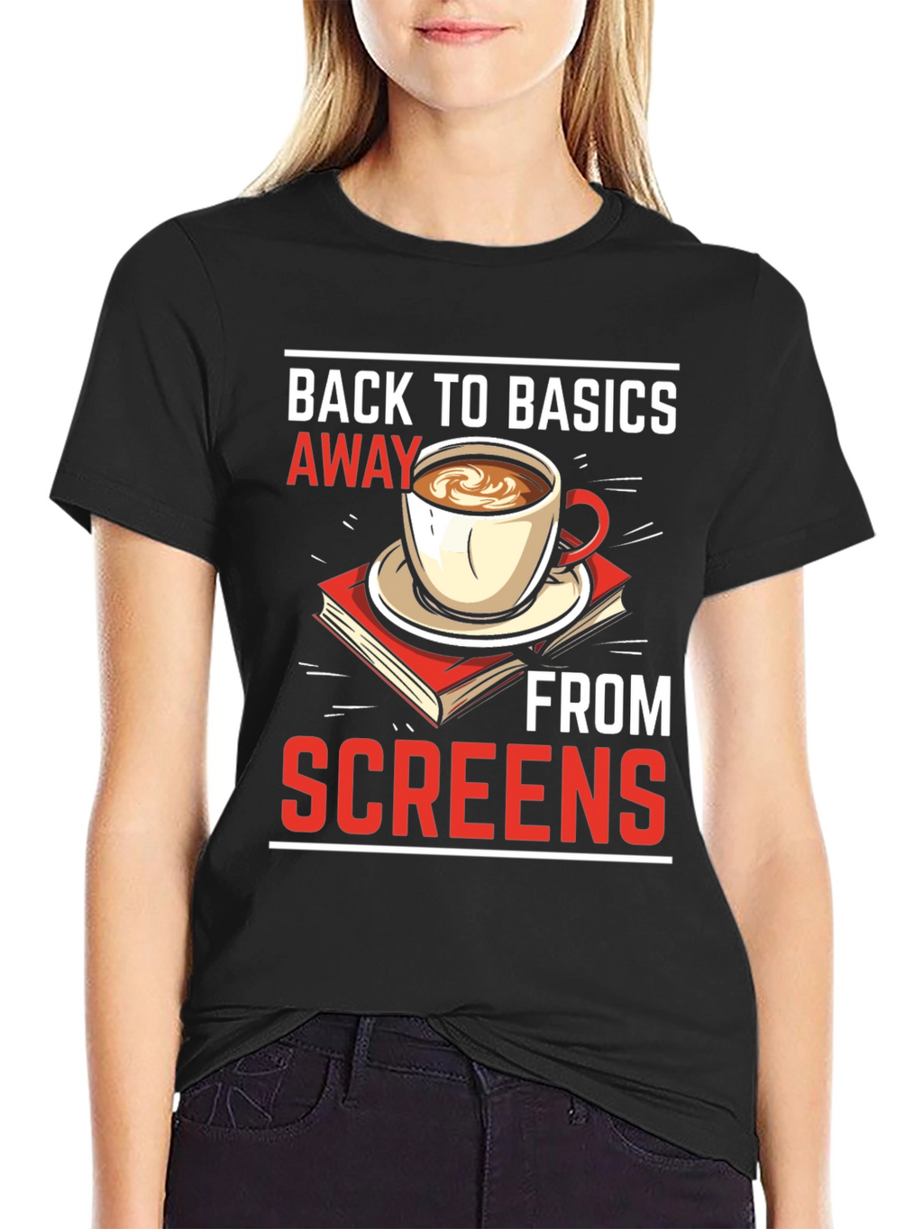 Back to Basics Away From Screens T-Shirt