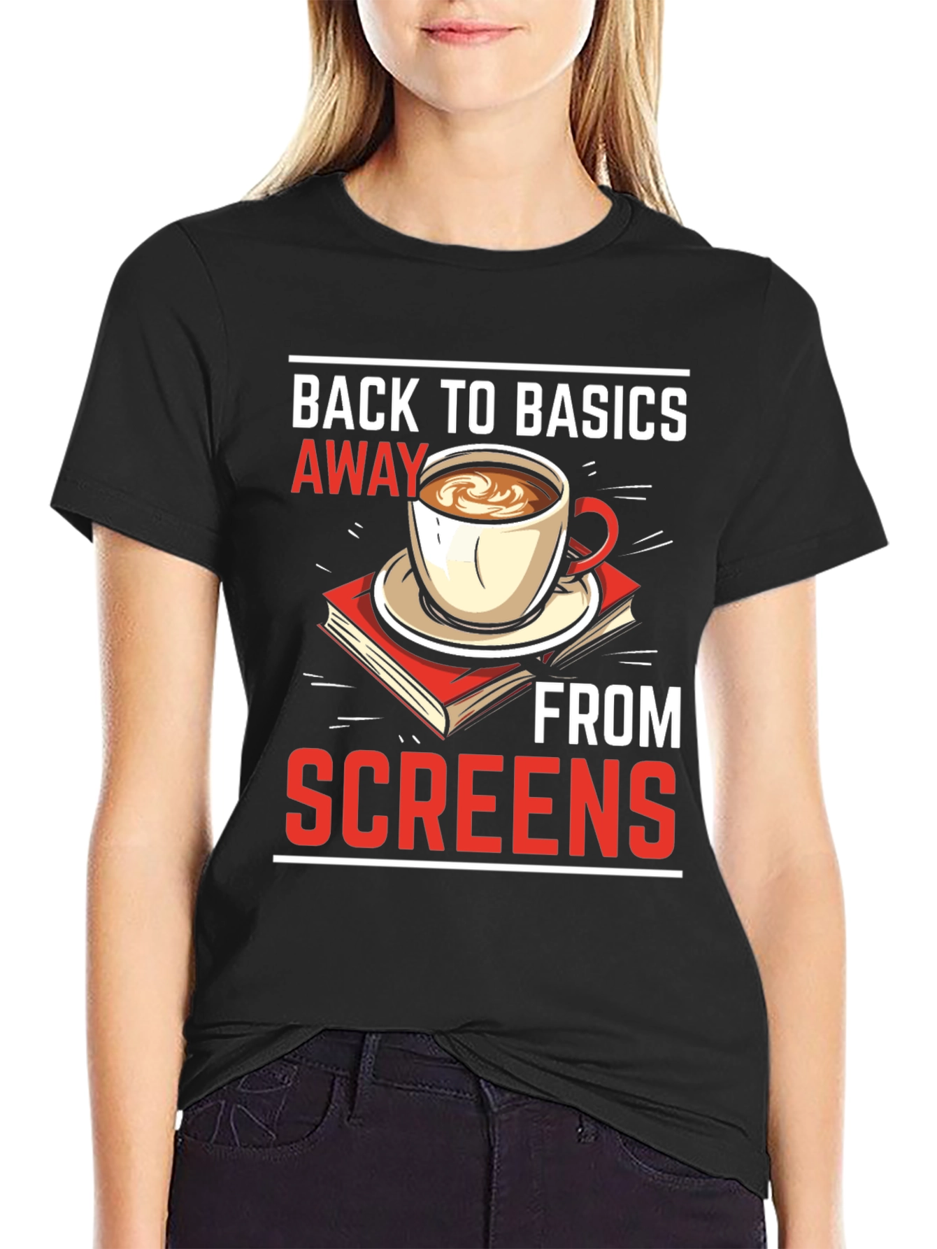 Back to Basics Away From Screens T-Shirt