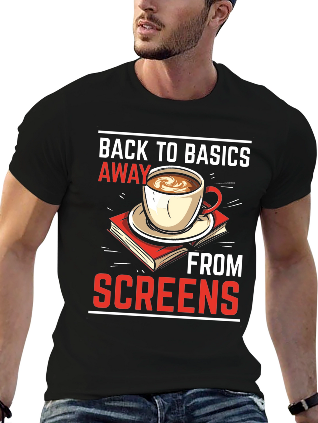 Back to Basics Away From Screens T-Shirt