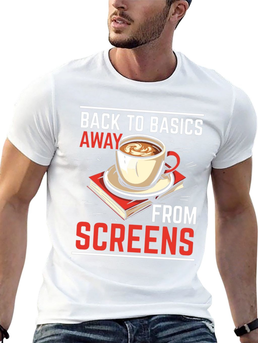 Back to Basics Away From Screens T-Shirt