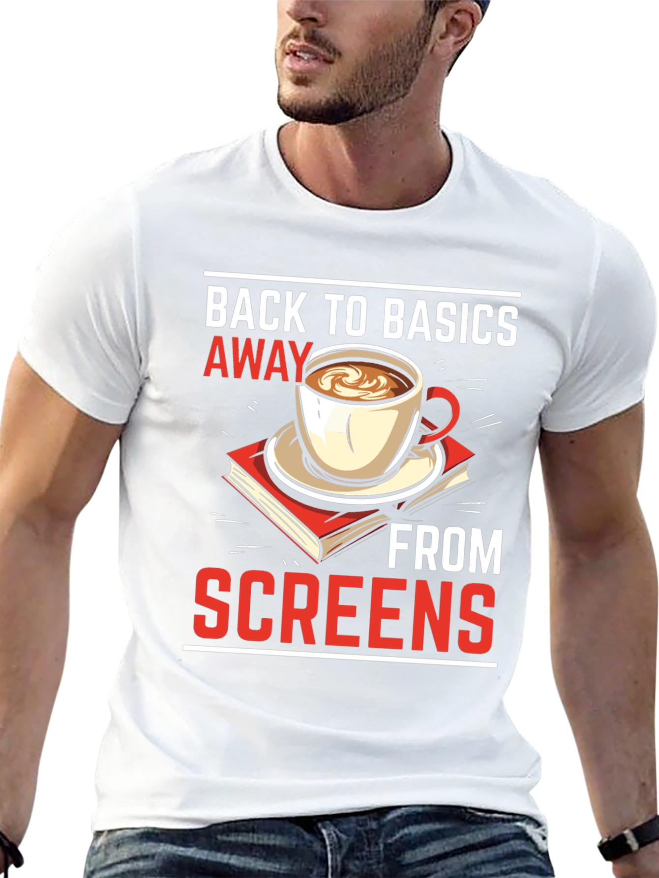 Back to Basics Away From Screens T-Shirt