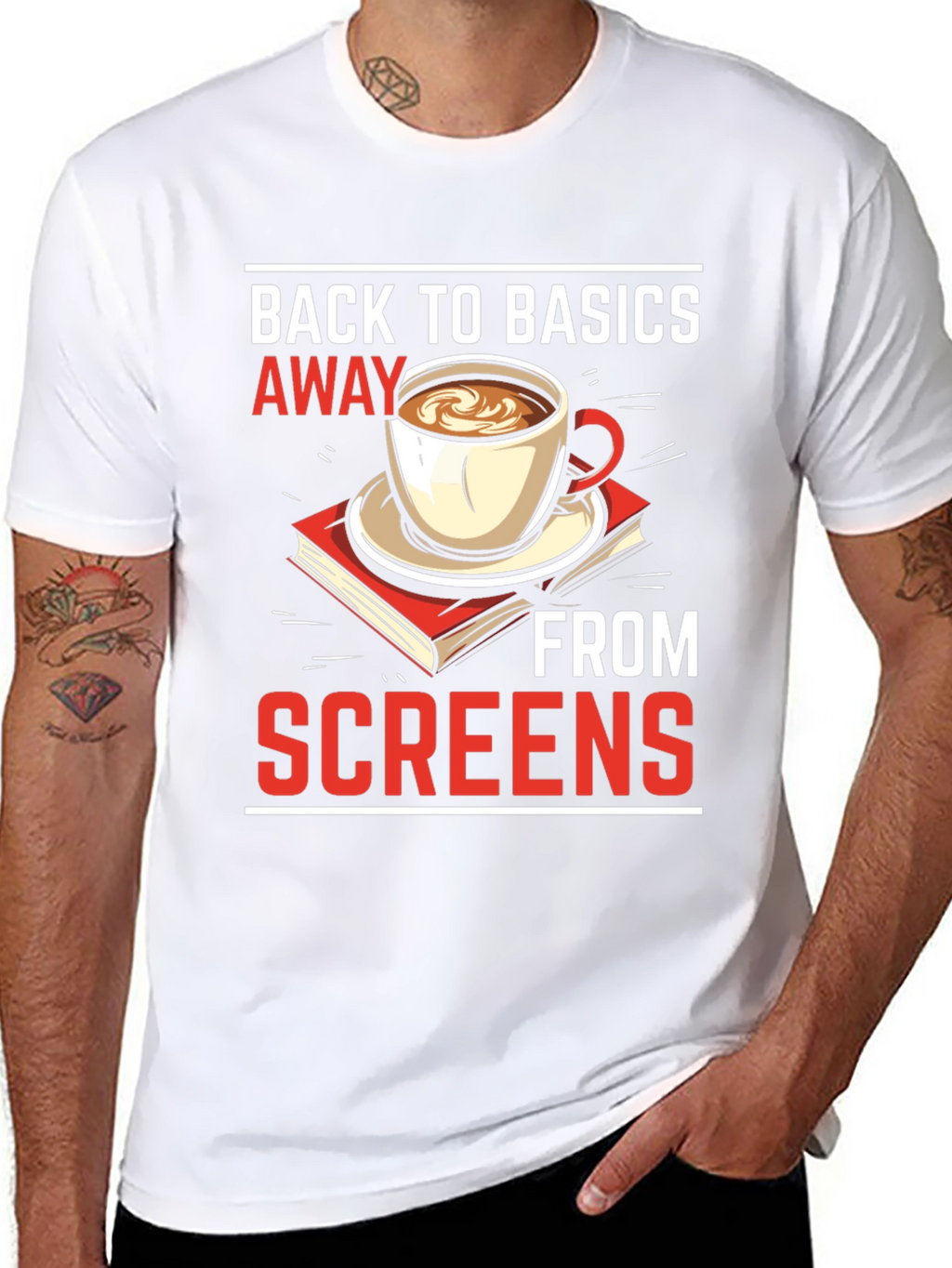 Back to Basics Away From Screens T-Shirt