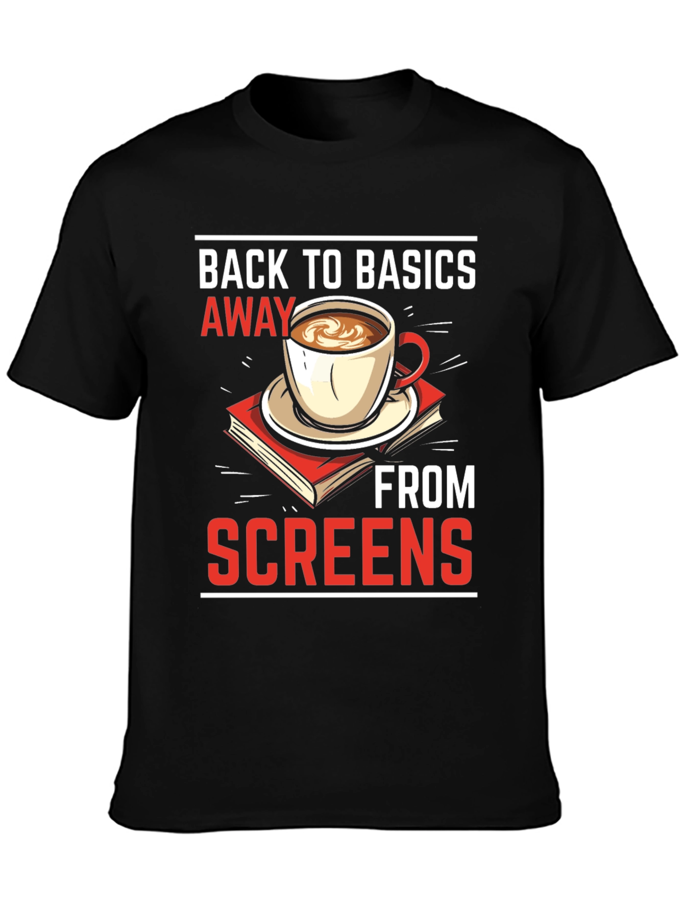Back to Basics Away From Screens T-Shirt