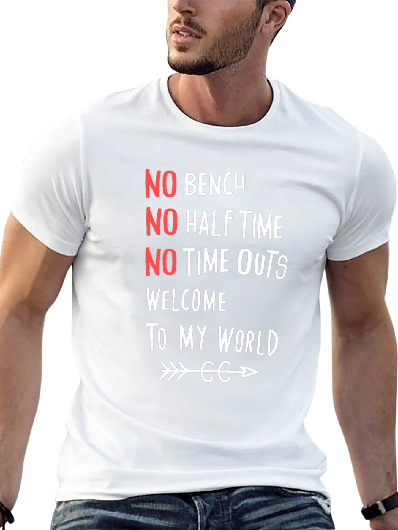 No Bench No Half Time Graphic Tee